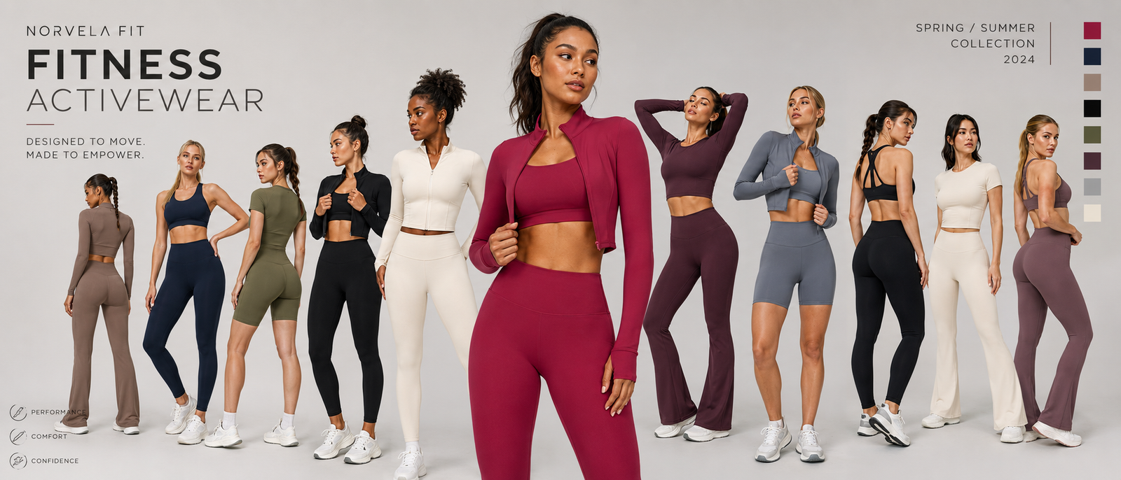 Seamless activewear category from Norvela Fit