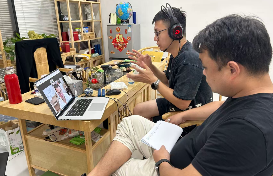 International business and project coordination personnel at work